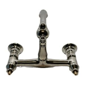 Kingston‎ Brass KS1171PL Heritage Bridge Kitchen Faucet (Polished Chrome)